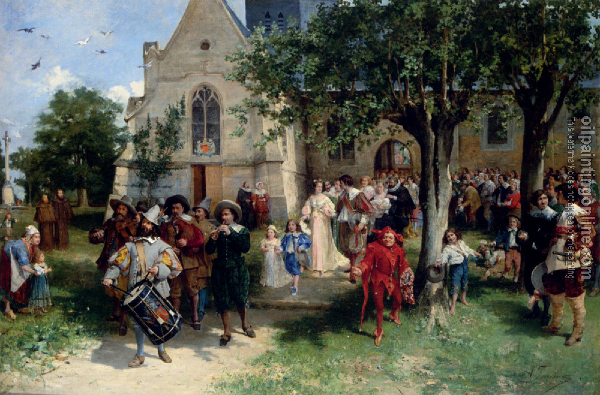 Jozef Israels - Jacomin Alfred Louis Vigny The Baptism